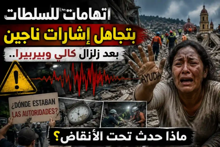 اتهامات للسلطات بتجاهل إشارات ناجين بعد زلزال كالي وبيرييرا.. ماذا حدث تحت الأنقاض؟