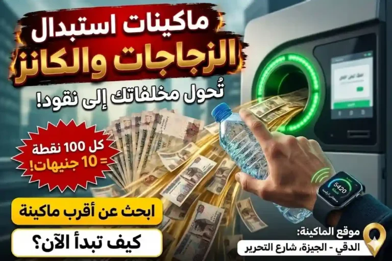 ماكينات استبدال الزجاجات البلاستيك والكانز تنتشر في مصر.. كيف تحول مخلفاتك إلى فلوس؟