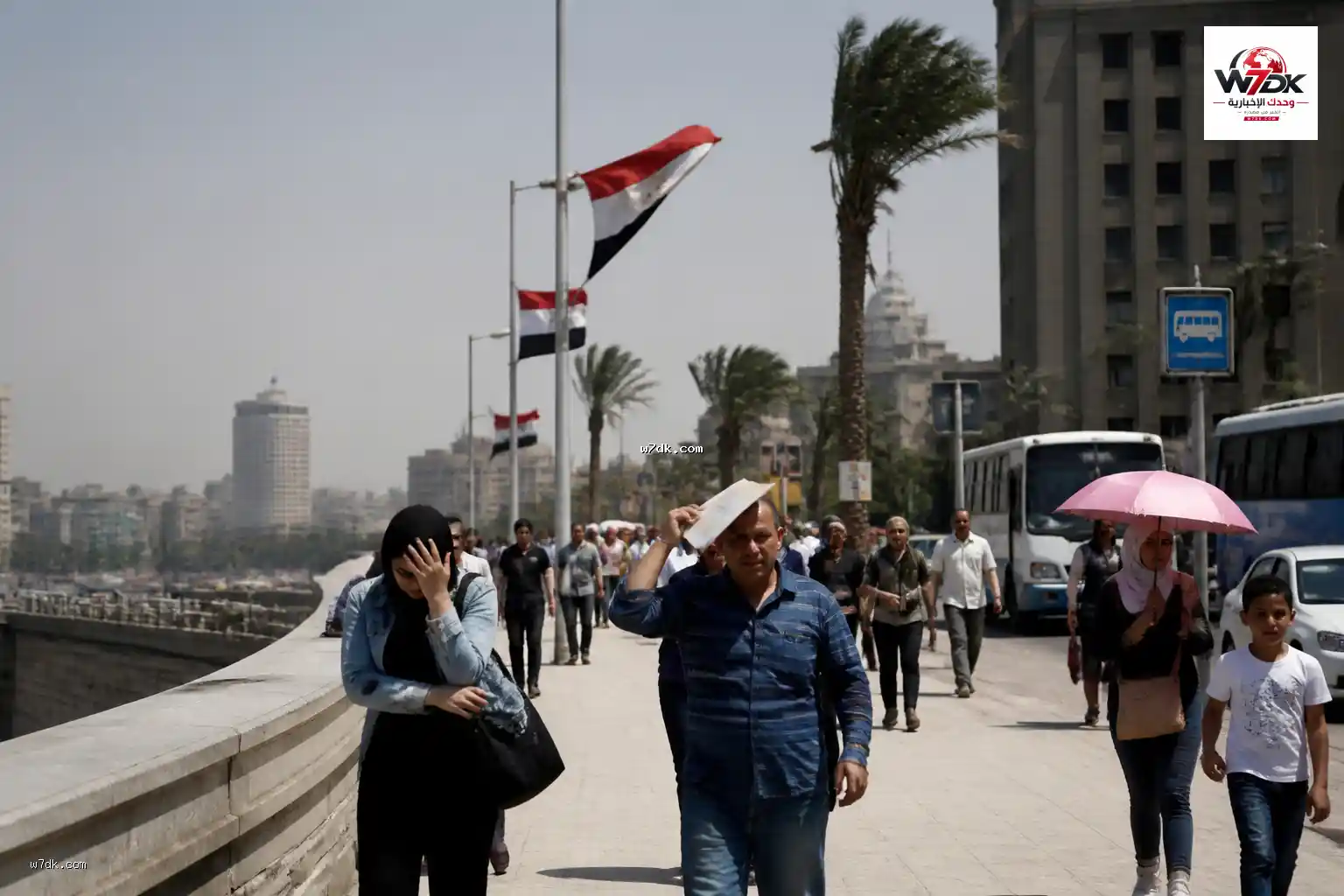 رياح قوية وحرارة مرتفعة تضرب عدة محافظات مصرية اليوم