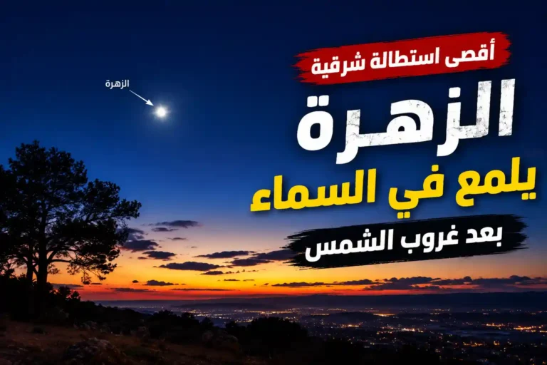 استطالة كوكب الزهرة يقترب من أبعد نقطة عن الشمس.. شاهدوه بعد الغروب